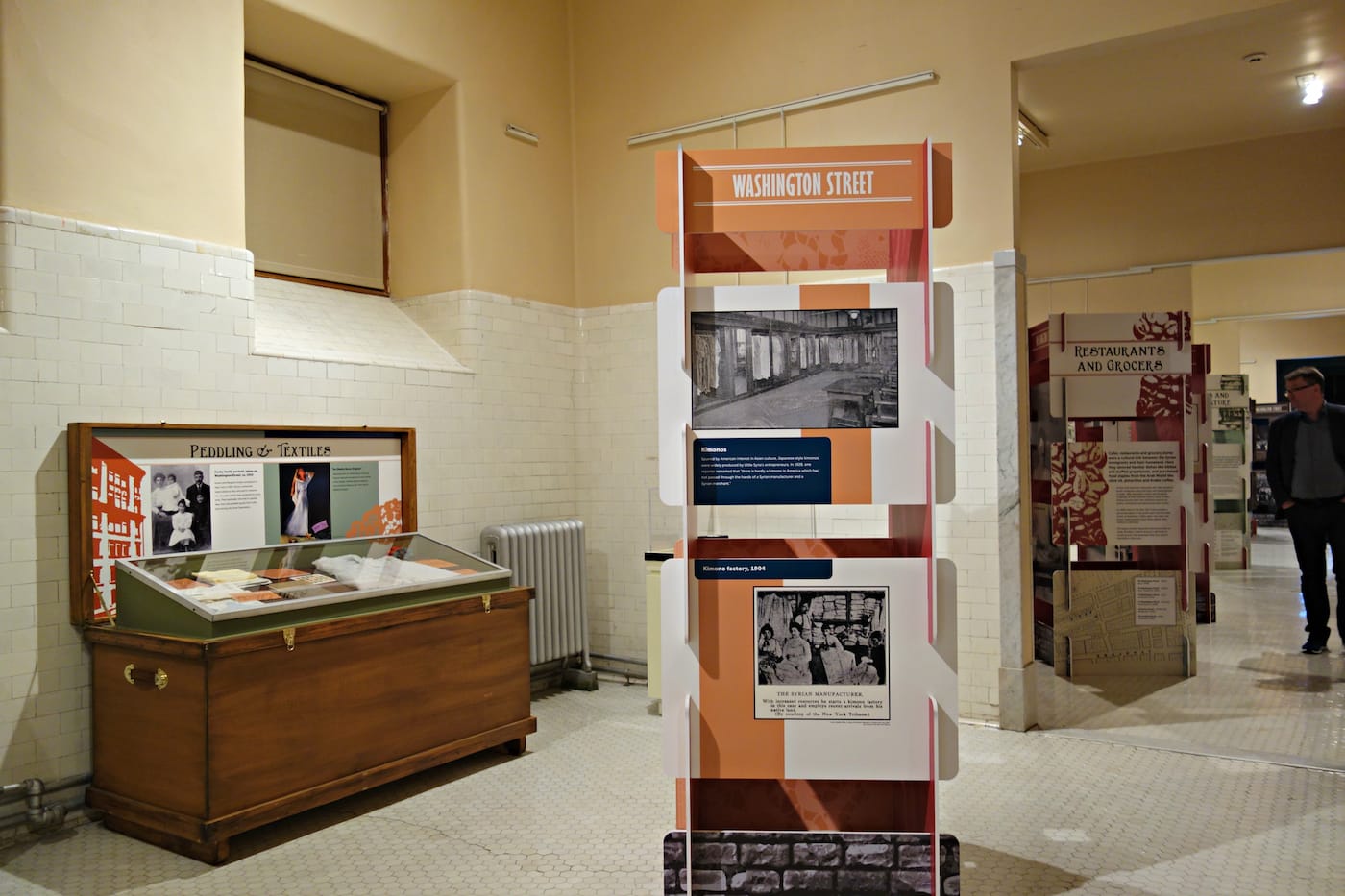Installation view of 'Little Syria' in the Ellis Island Museum of Immigration