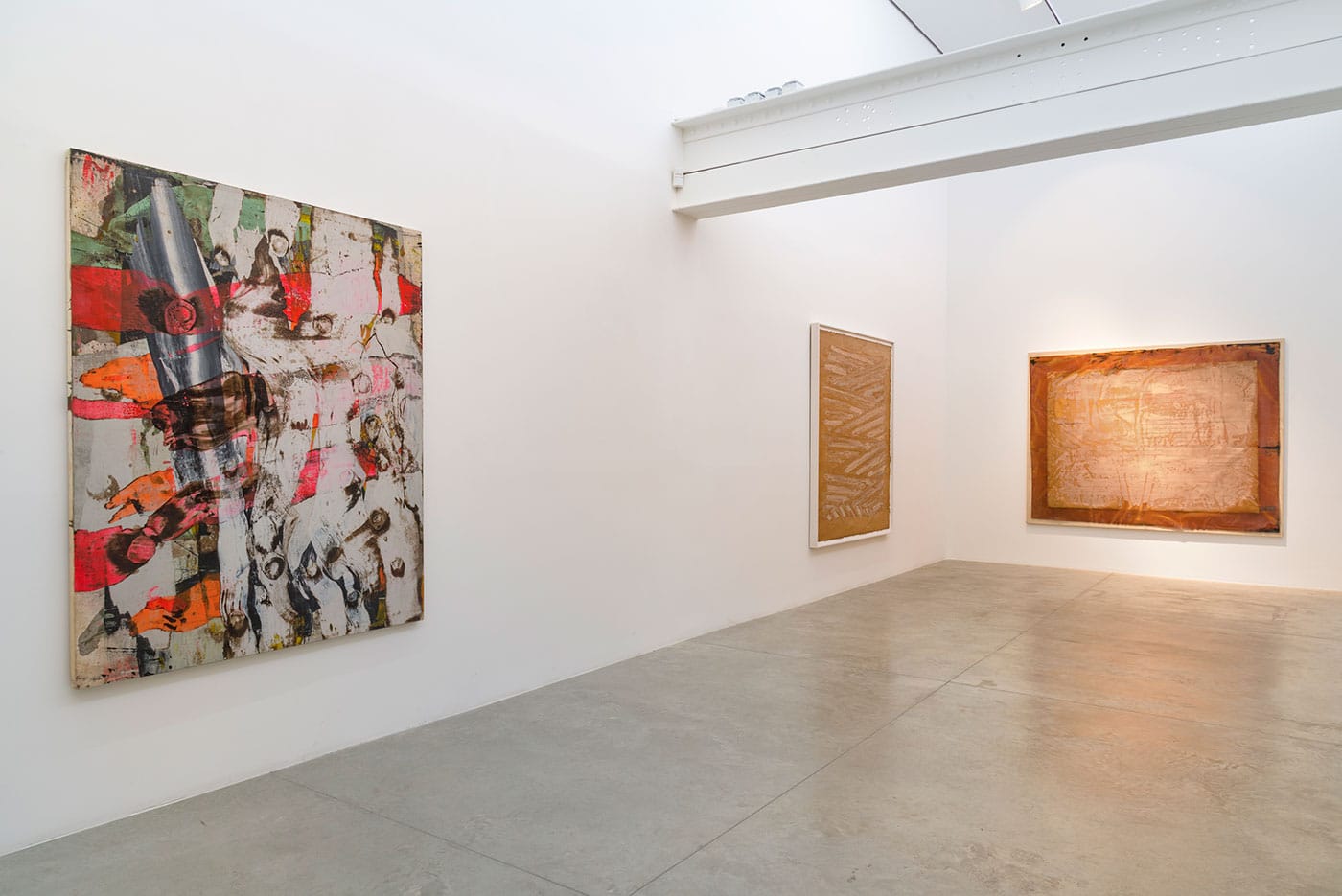 Installation view, 'Ed Moses: Painting as Process' at Albertz Benda gallery 