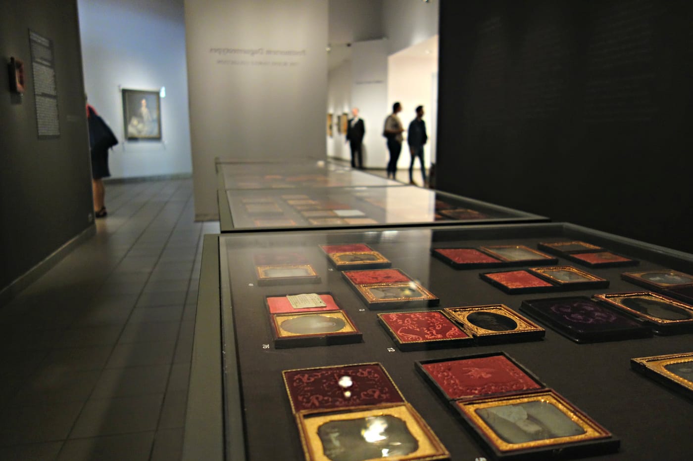 Installation view of 'Securing the Shadow: Posthumous Portraiture in America' at the American Folk Art Museum (photo by the author for Hyperallergic)