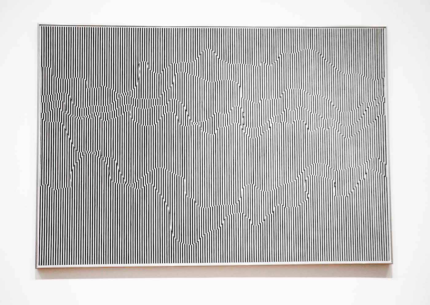 Julian Stanczak, "The Duel" (1963)