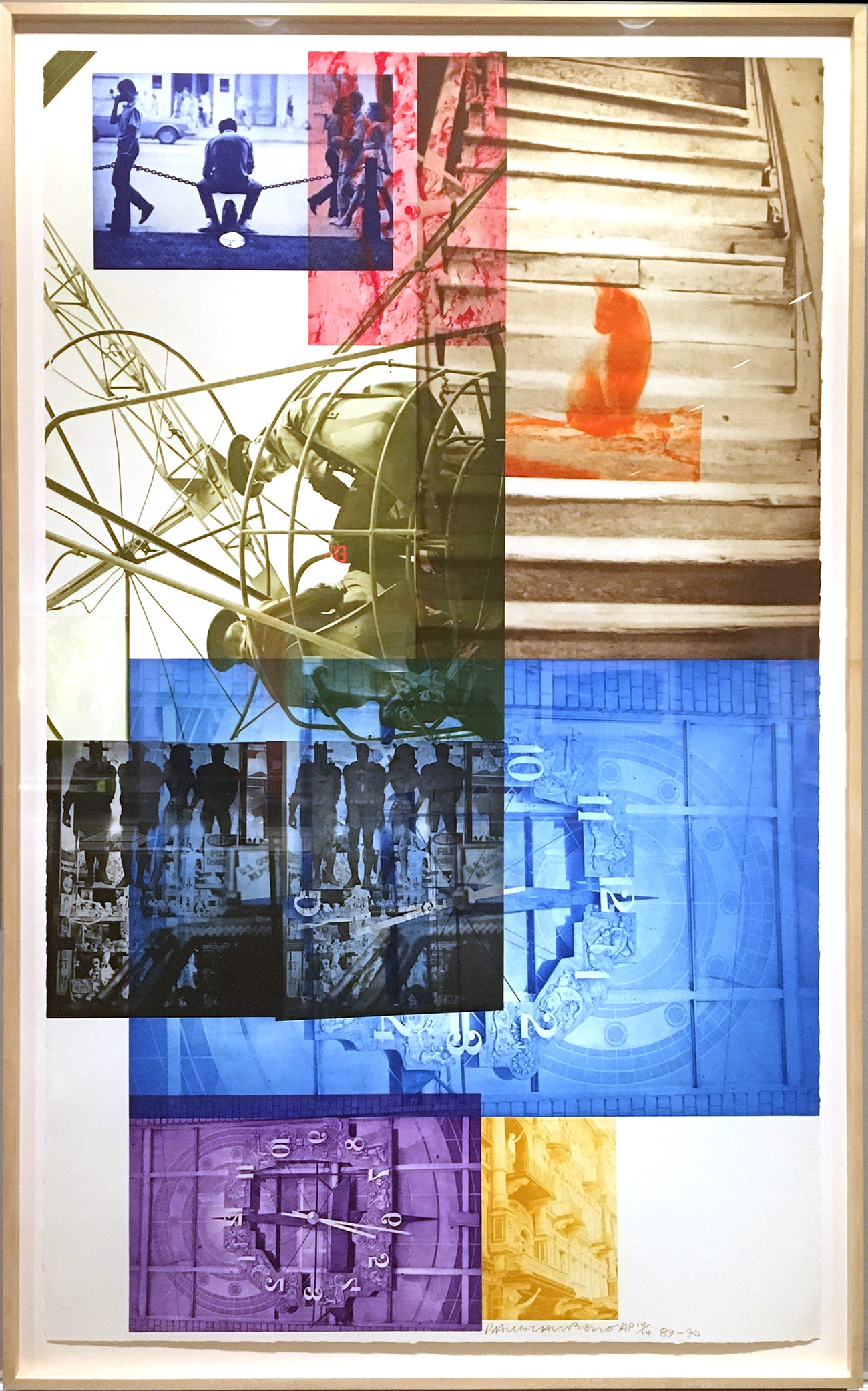 Robert Rauschenberg, “Soviet/American Array III” (1990), Intaglio. Collection of Universal Limited Art Editions