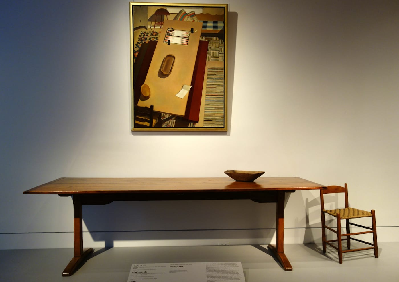 Installation view of 'Simple Gifts: Shaker at The Met' (photo by the author for Hyperallergic)