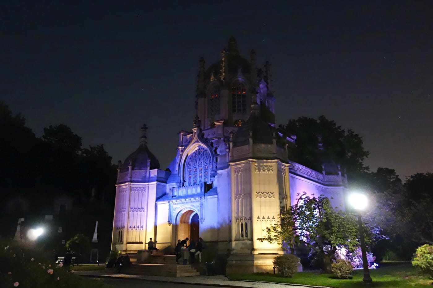 Installation view of 'unSeen Green' by Aaron Asis in the Green-Wood Cemetery Chapel