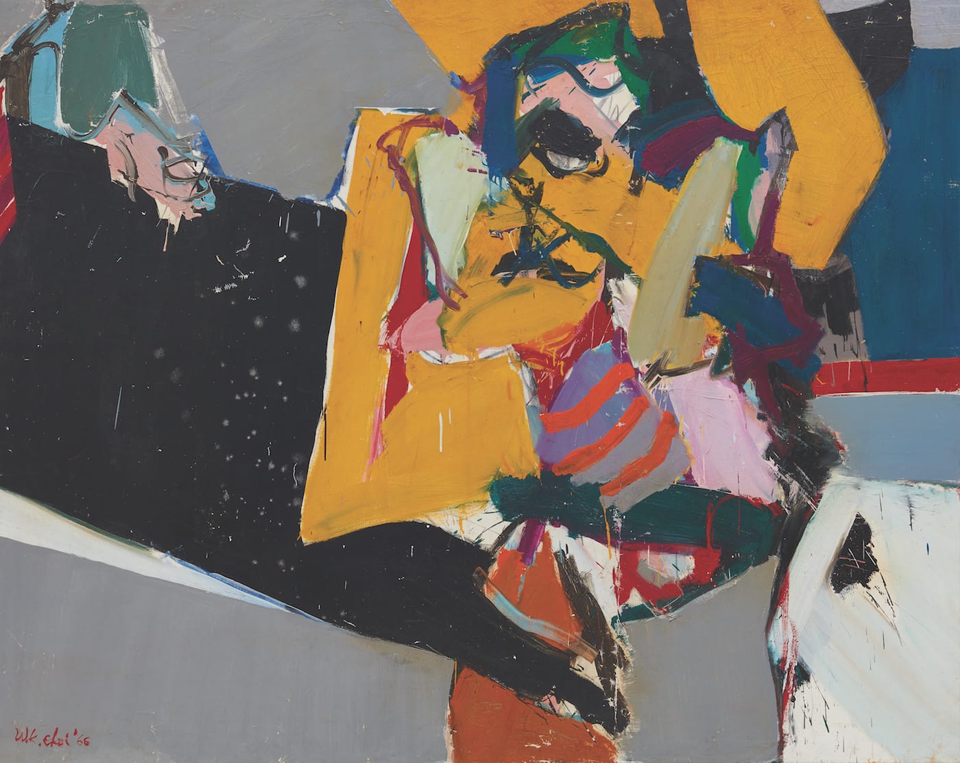 Wook-kyung Choi, "La Femme Fâché" (1966), oil on canvas (courtesy of the artist’s estate and Kukje Gallery; image provided by Kukje Gallery)