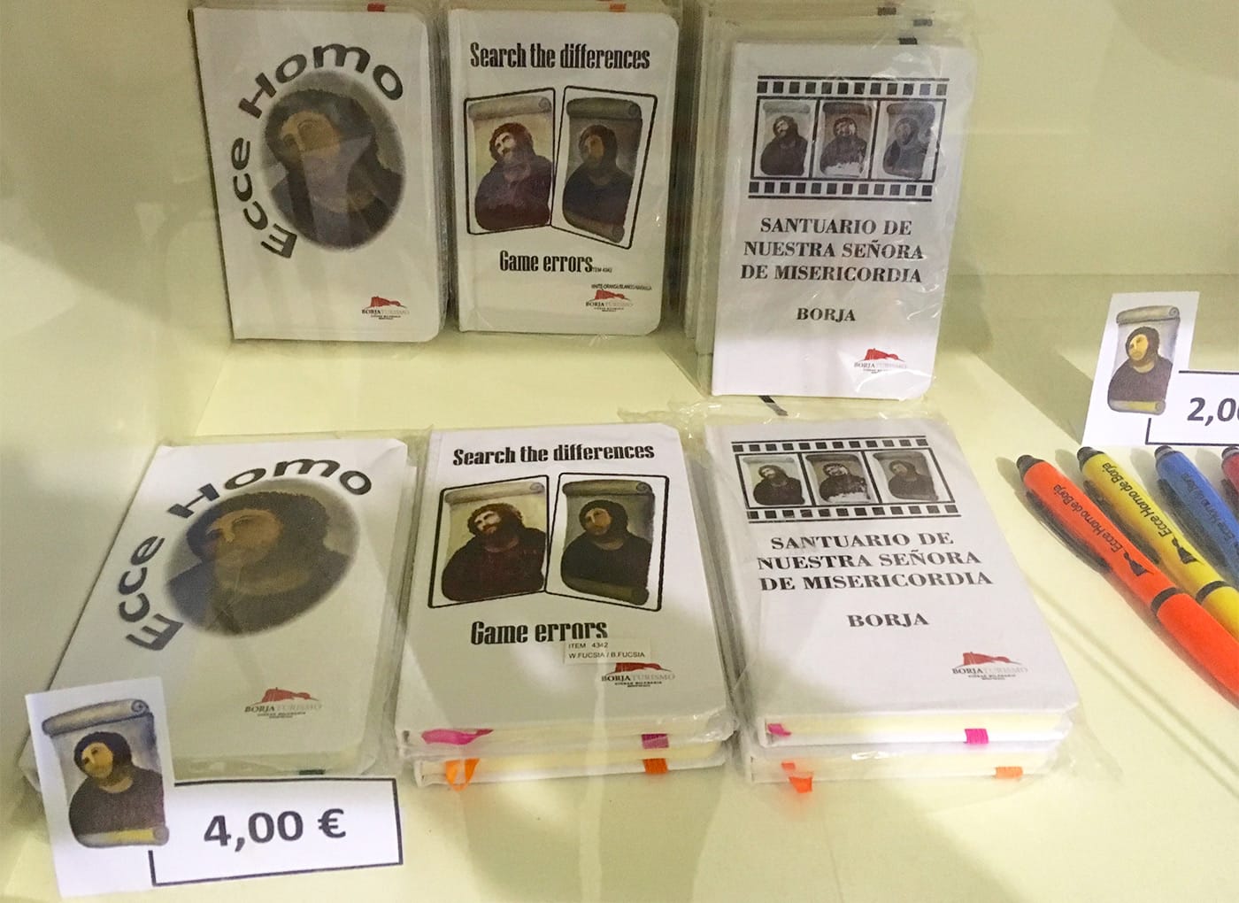 There were a lot of souvenirs to buy. The “Game Error” notebook is one of my favorites.