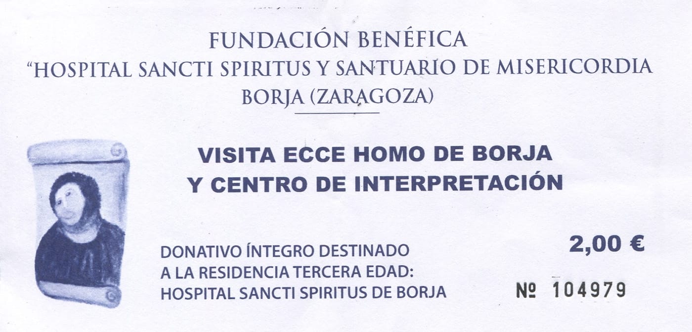 A lot of bang for the buck. The Monkey Jesus adventure park offers an exhibition on Cecilia Giménez’s and Elías García’s lives, a fantastic gift shop, and, of course, Monkey Jesus! (all photos by the author for Hyperallergic)