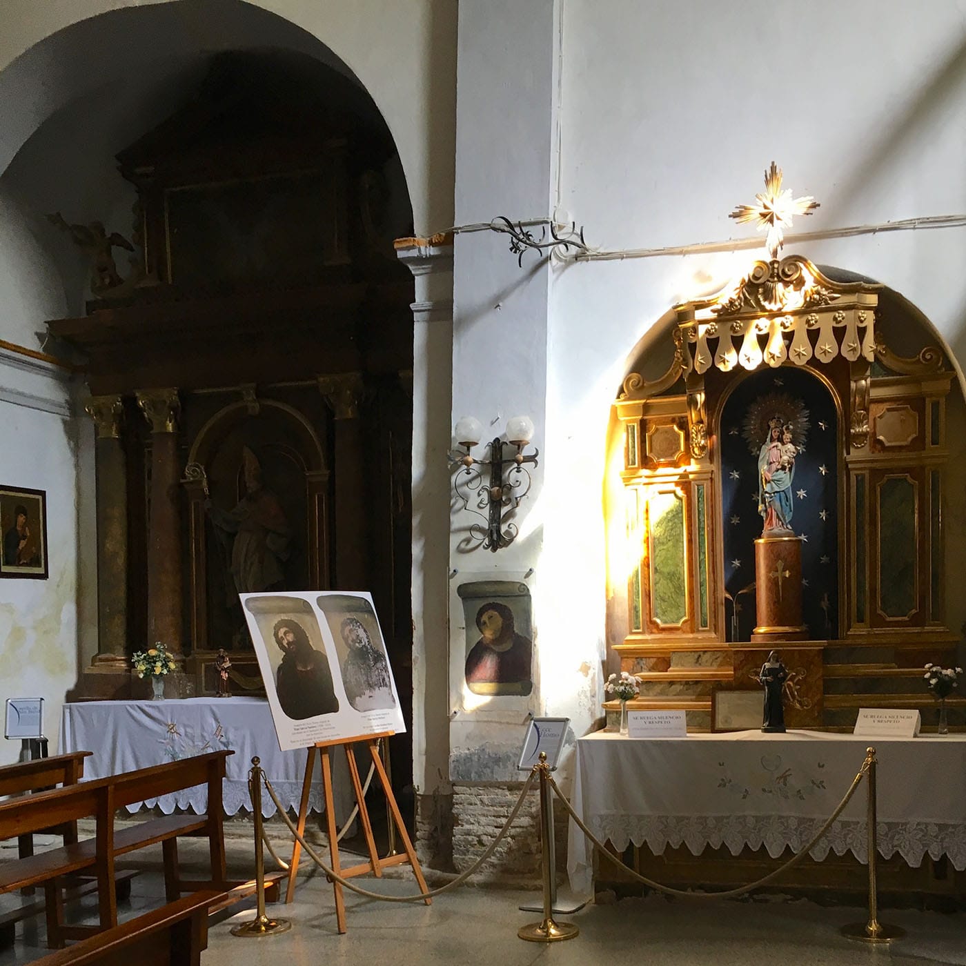 The chapel is pretty unimpressive.