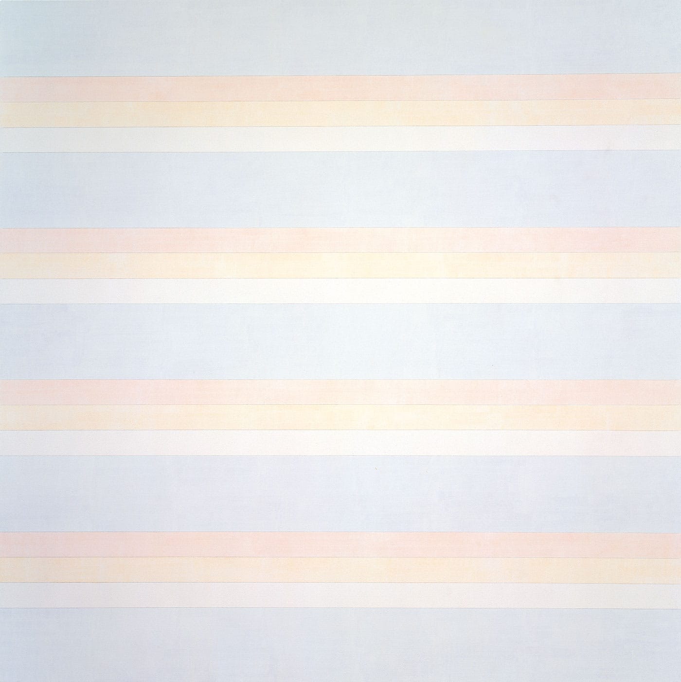 Agnes Martin, "Untitled #2" (1992), acrylic and graphite on canvas, 72 x 72 inches (182.9 x 182.9 cm), private collection (© 2015 Agnes Martin/Artists Rights Society, ARS, New York)