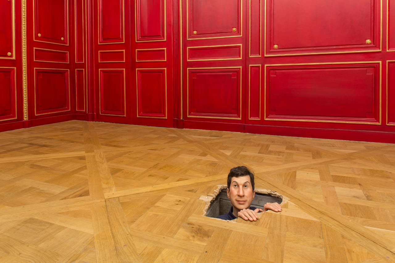 Maurizio Cattelan, "Untitled" (2001), resin, wax, pigment, natural hair (photo by Zeno Zotti)