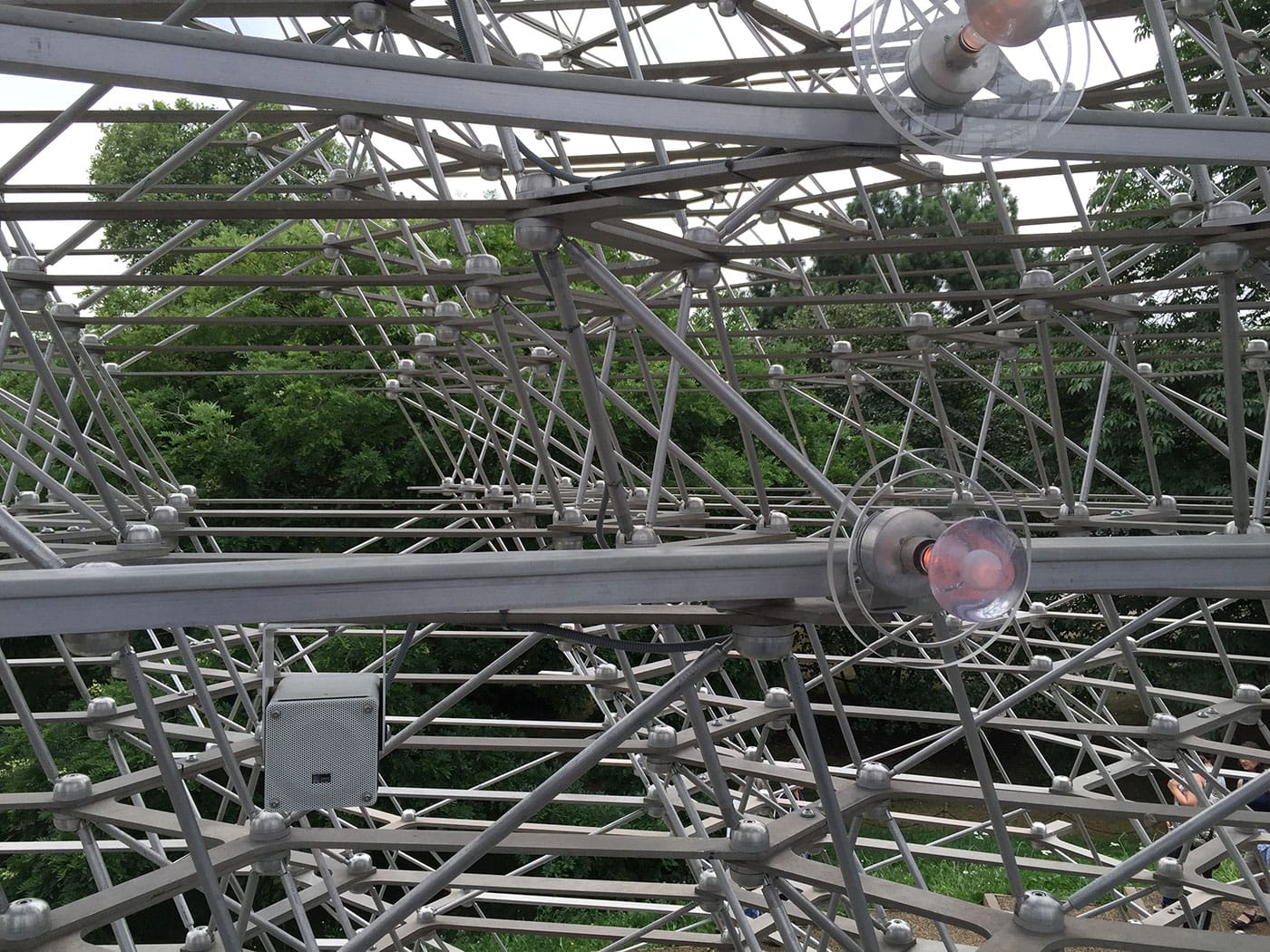 A view of Kew through the "The Hive"’s rigorous grid
