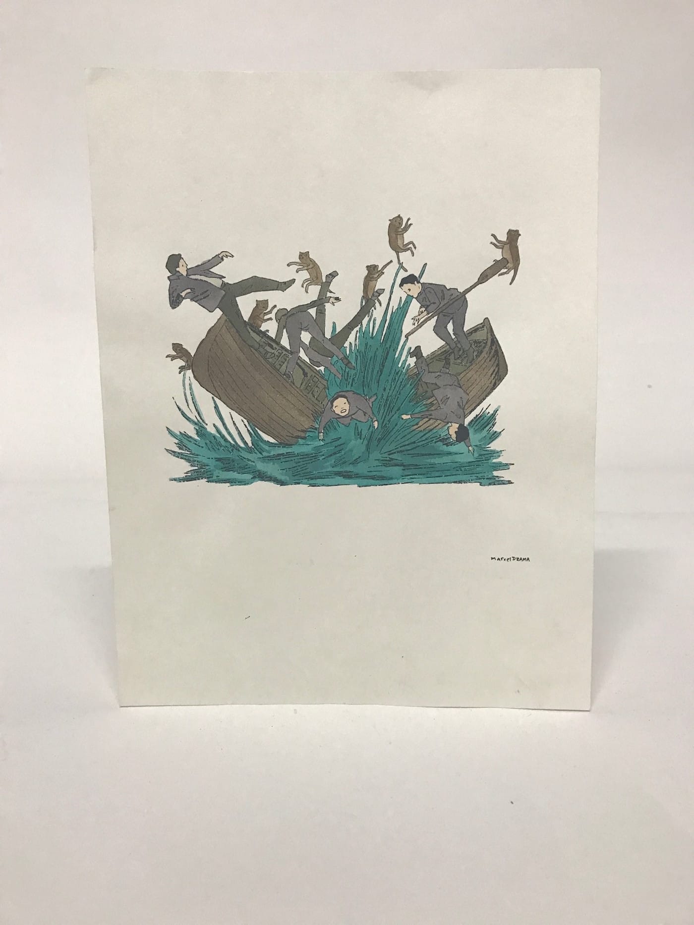 Marcel Dzama, "Breaking the Boat"