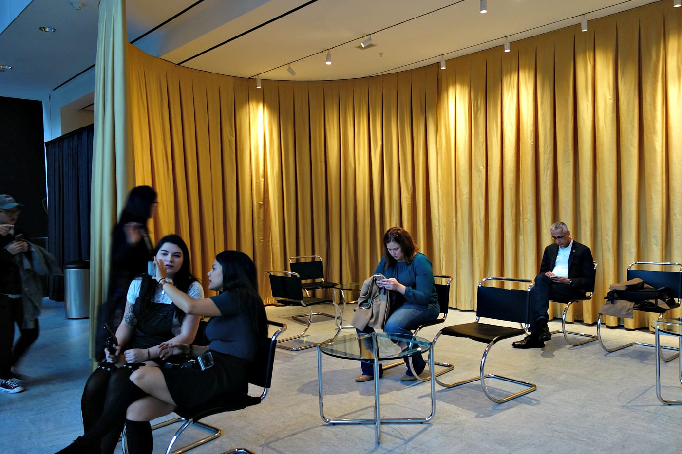 Installation view of How Should We Live? Propositions for the Modern Interior at the Museum of Modern Art (photo by the author for Hyperallergic)