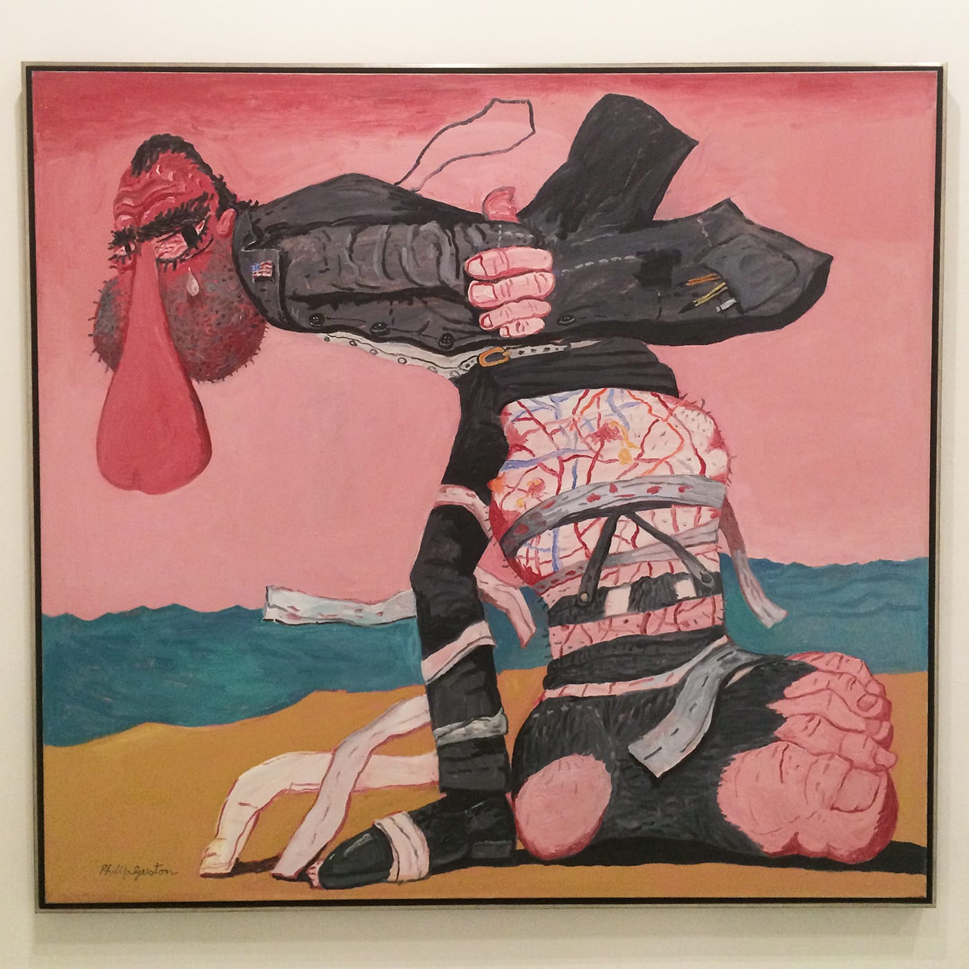 Philip Guston, "San Clemente" (1975), oil on canvas, 68 x 73 1/4 in