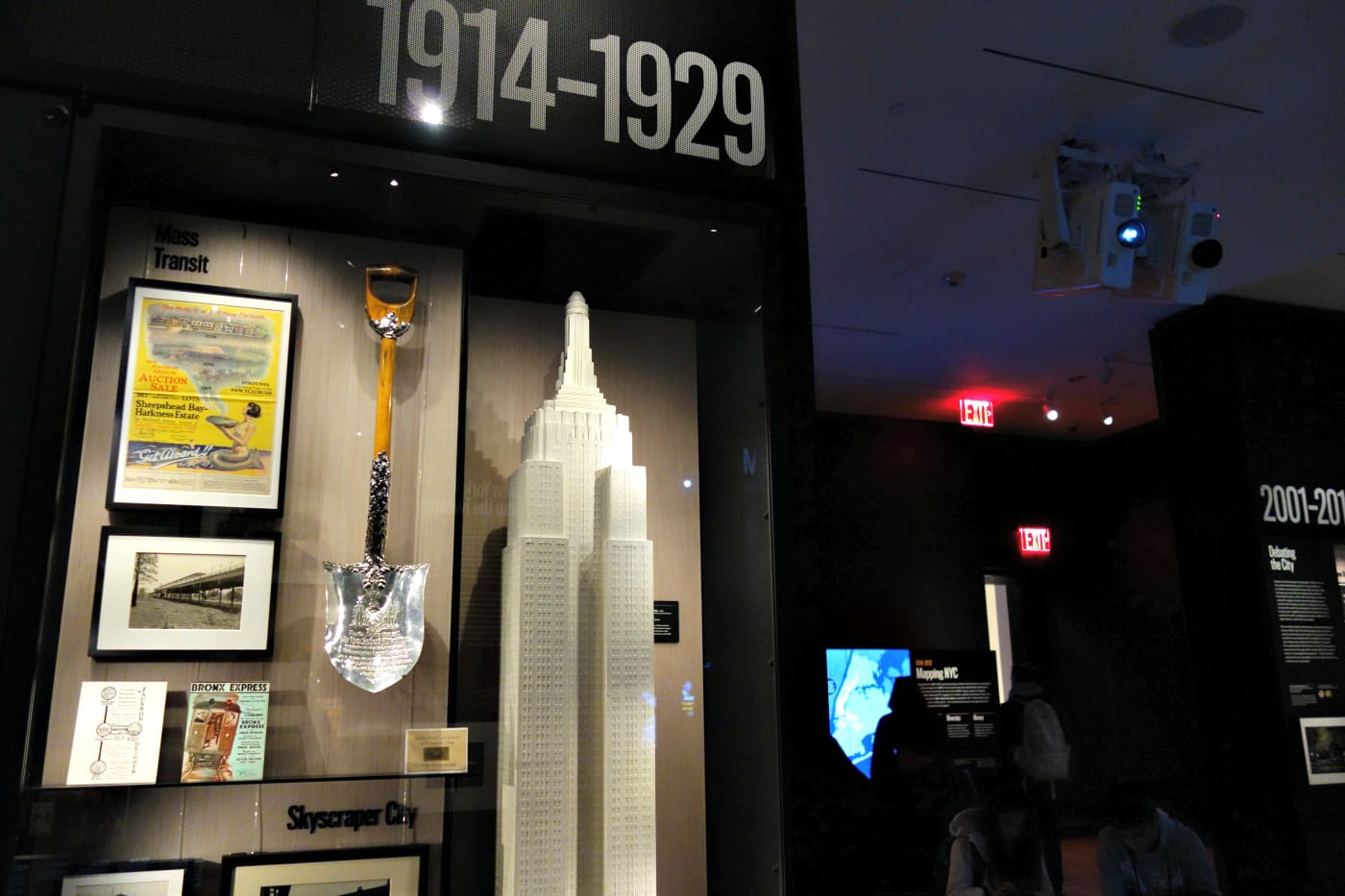Installation view of New York at Its Core at the Museum of the City of New York (photo by the author for Hyperallergic)