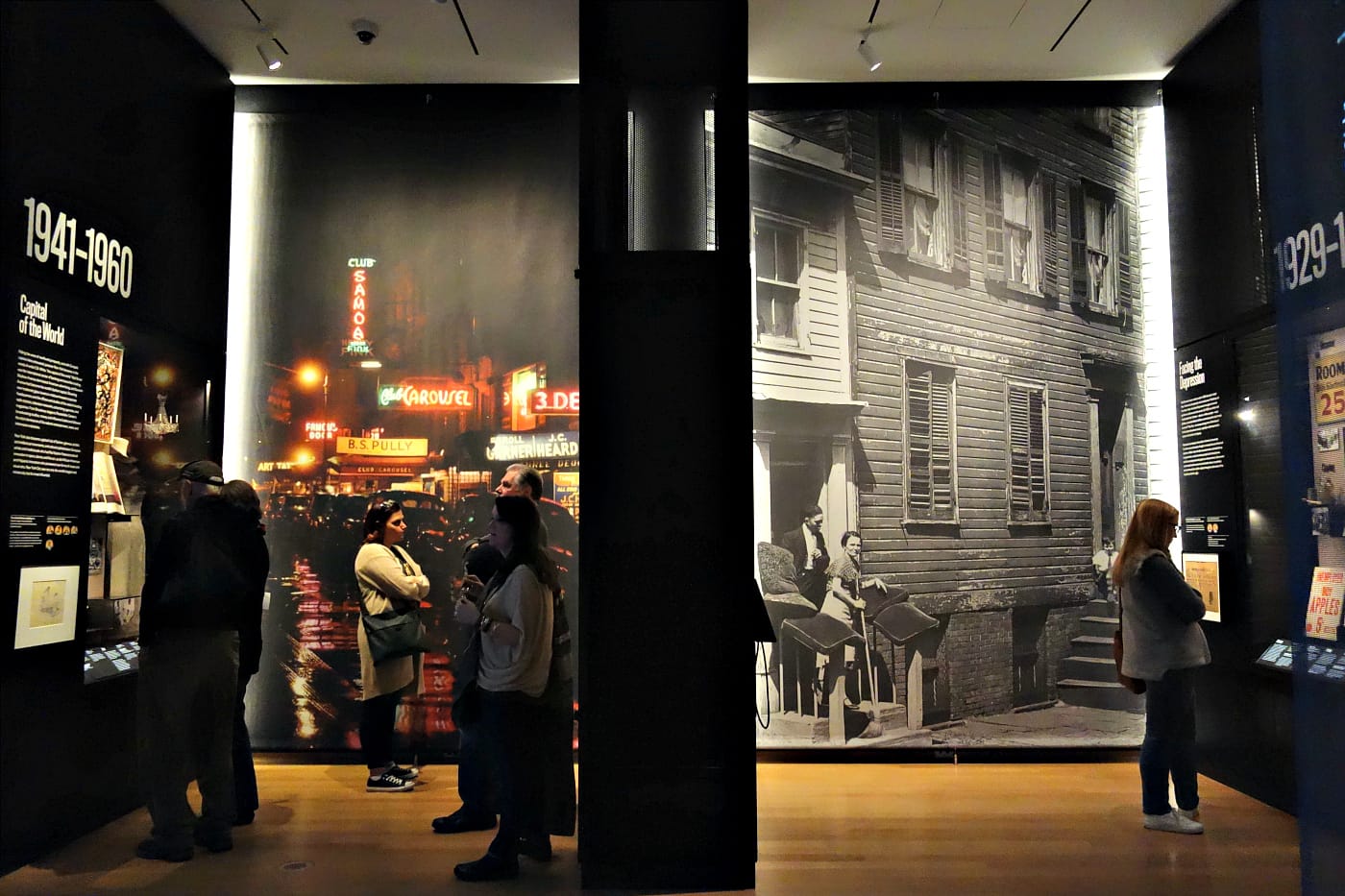 Installation view of New York at Its Core at the Museum of the City of New York (photo by the author for Hyperallergic)