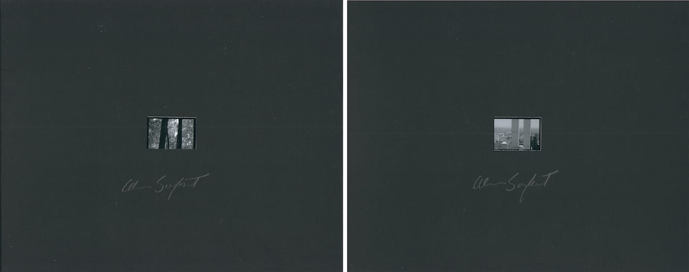 One of Alan Sonfist's photograph diptychs from "Nature of New York: Past and Present Photographs" (1975) (courtesy the artist and Alden Projects)
