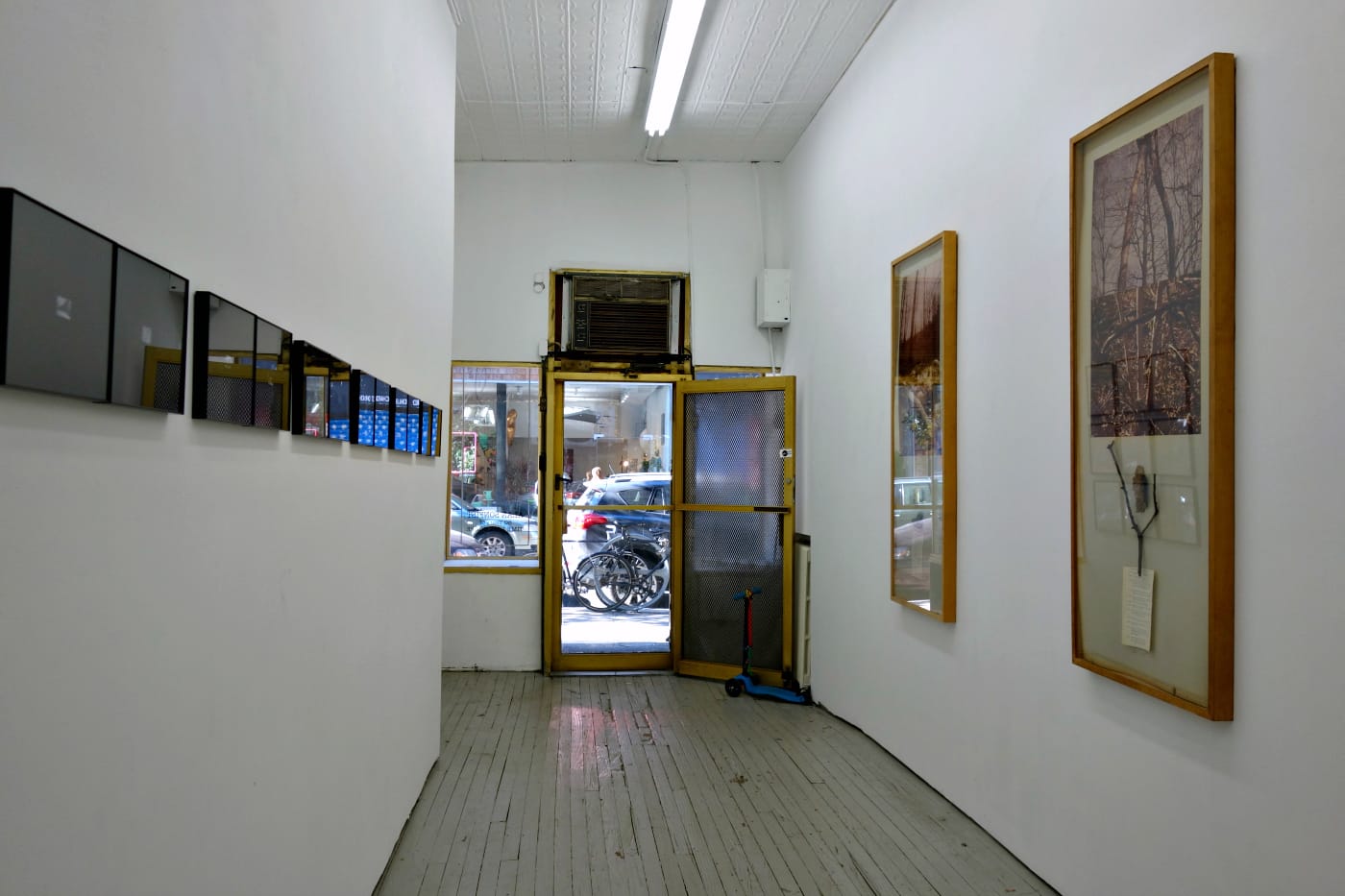 Installation view of 'Alan Sonfist: 50 Years of Time Landscape' at Alden Projects (photo by the author for Hyperallergic)