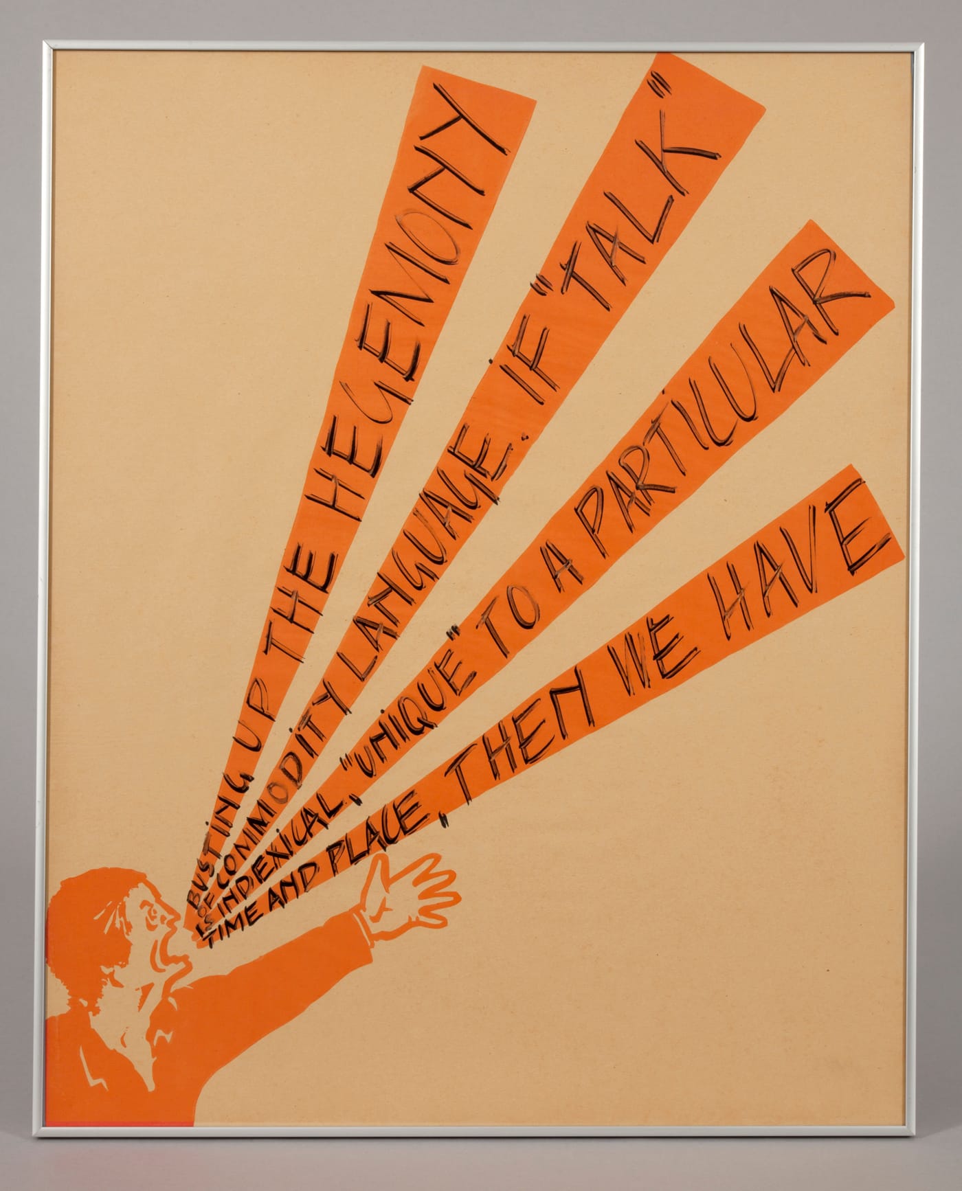Art and Language, "Shouting Men" (1975, detail), MACBA Collection, MACBA Consortium, long-term loan of Philippe Méaille (photo by Àngela Gallego, © Art and Language)