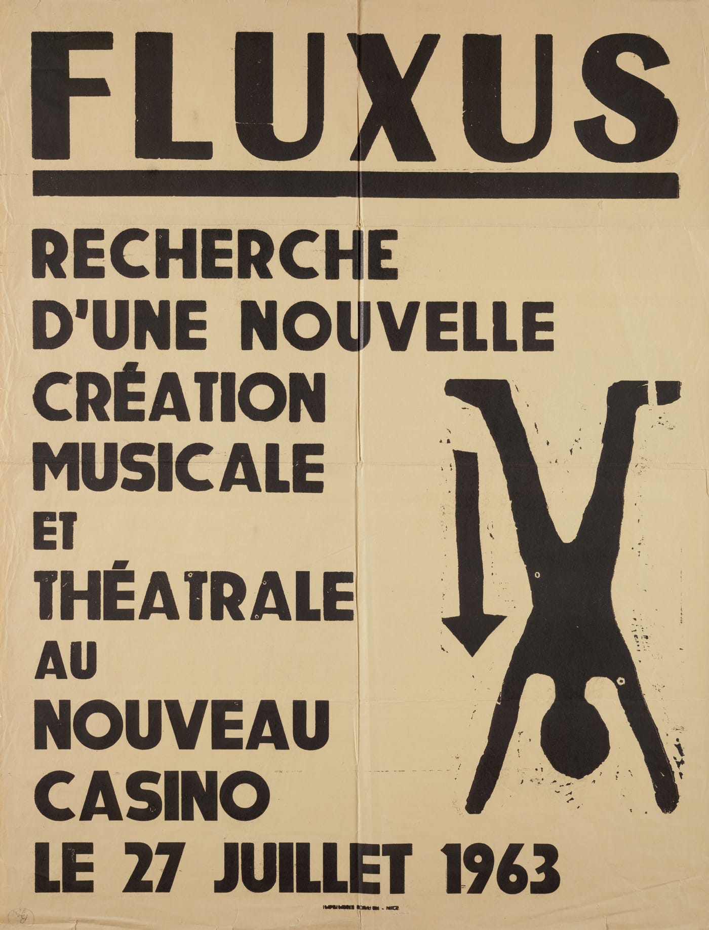 Ben Vautier, “Festival Fluxus de l’art total et du comportement à Nice” (1963)