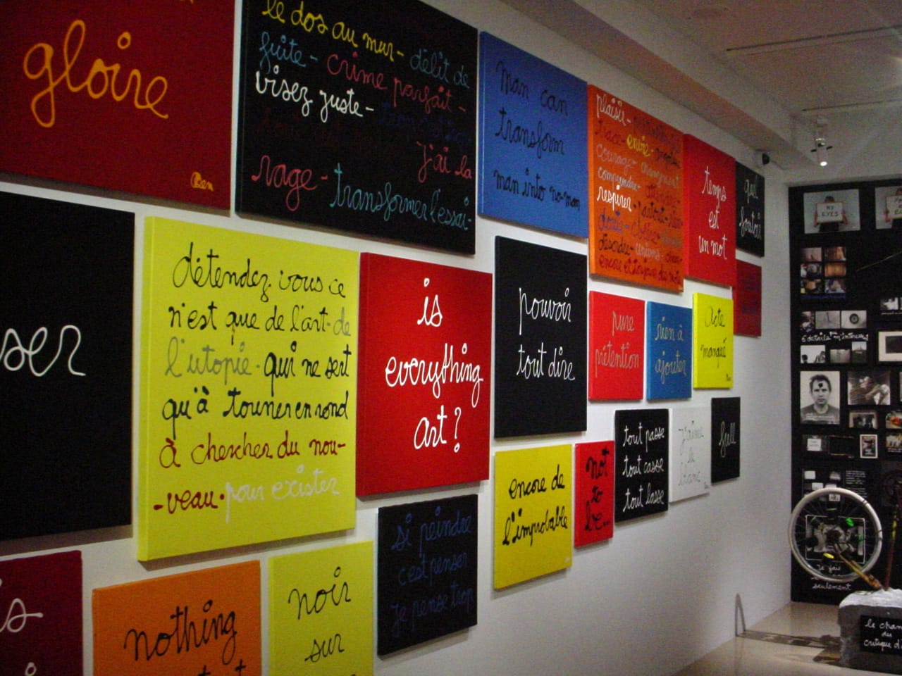 Installation view of Ben: Tout est art? at the Musée Maillol (photo by the author for Hyperallergic)