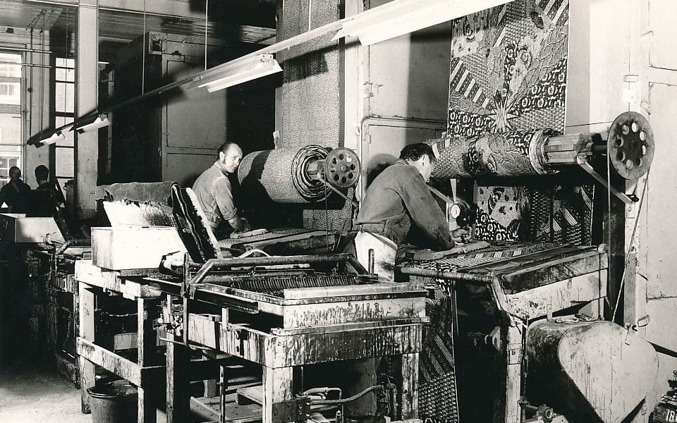 The Vlisco factory in the 1950s–60s (image courtesy Vlisco)