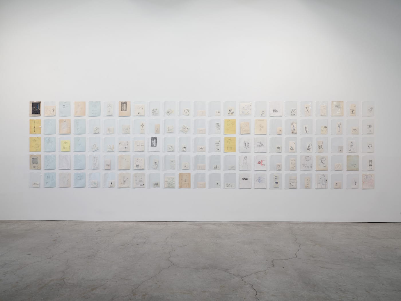 Installation view of Tony Feher: It Didn't Turn Out the Way I Expected at Sikkema Jenkins & Co., New York, 2016 (artworks © Estate of Tony Feher, courtesy Sikkema Jenkins & Co., New York; photo by Jason Wyche)