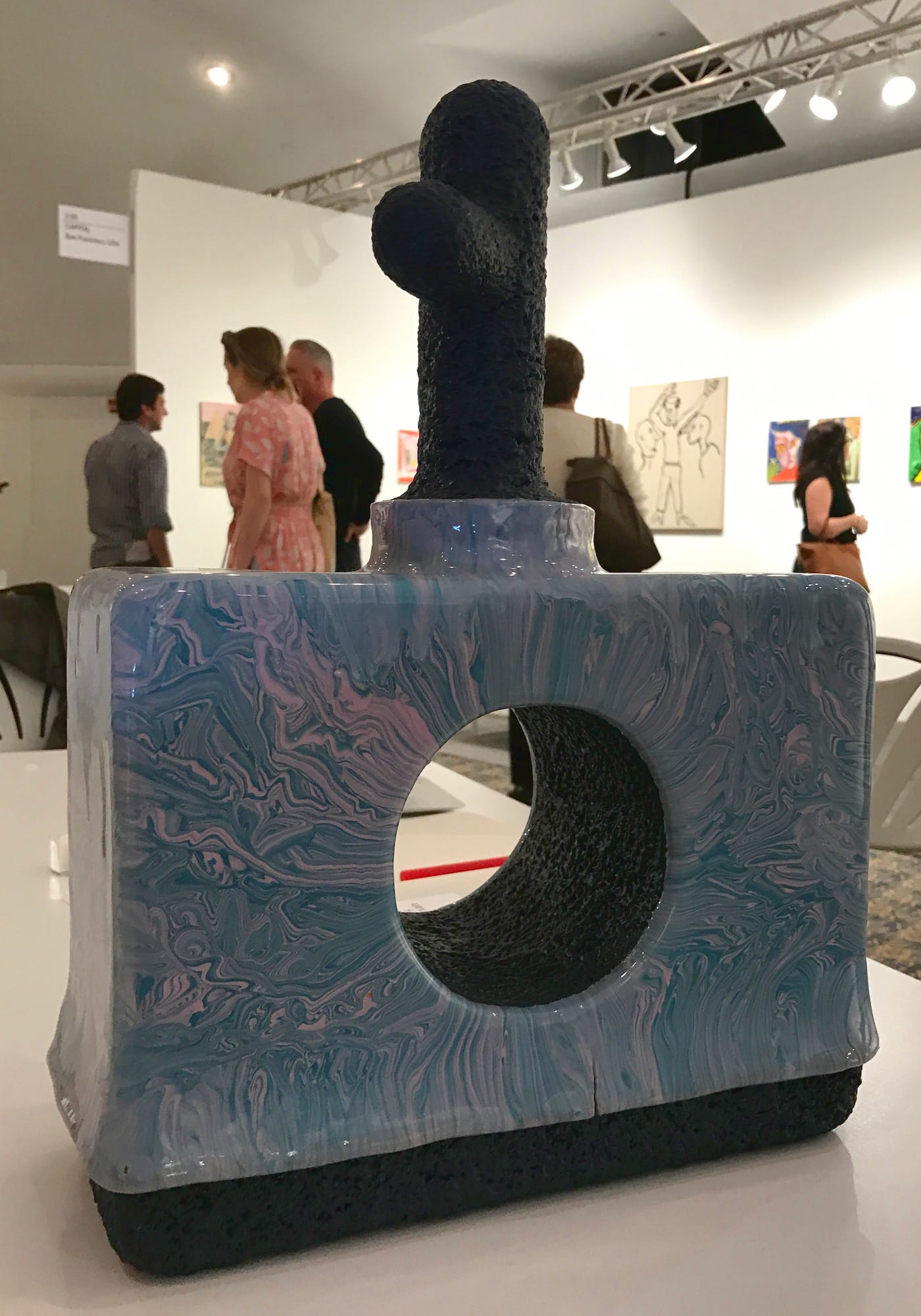 A sculpture by Zachary Leener in the Tif Sigrids booth at NADA Miami Beach 2016