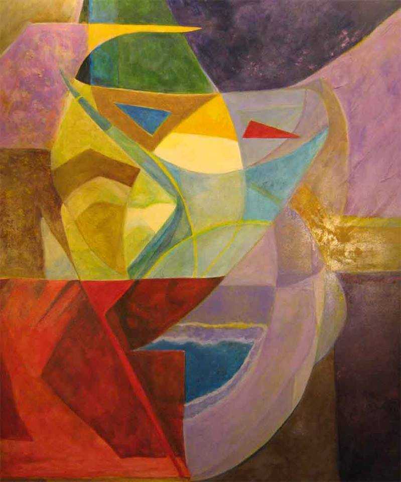 Oversoul Protective Spirit, 2007, Betty Blayton-Taylor. Acrylic on canvas.