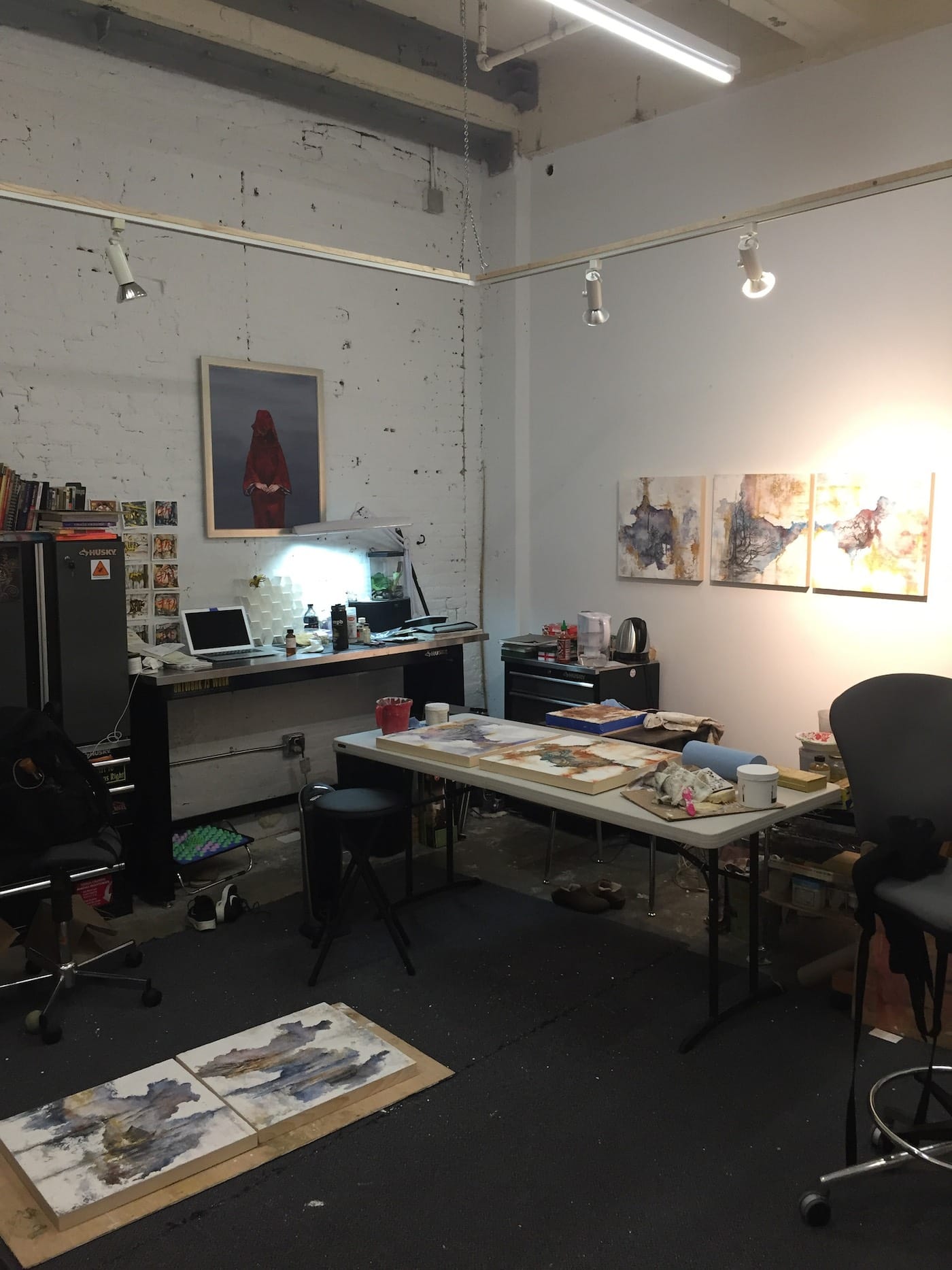 Cindy Shih's studio at the Pacific Felt Factory warehouse (photo by and courtesy Cindy Shih)