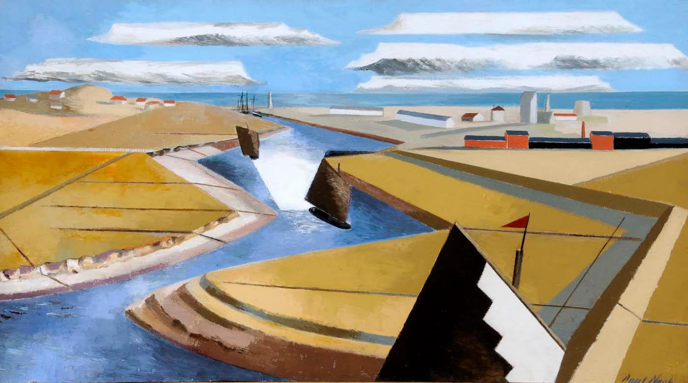 Paul Nash, "The Rye Marshes" (1932), Ferens Art Gallery  (© Tate)