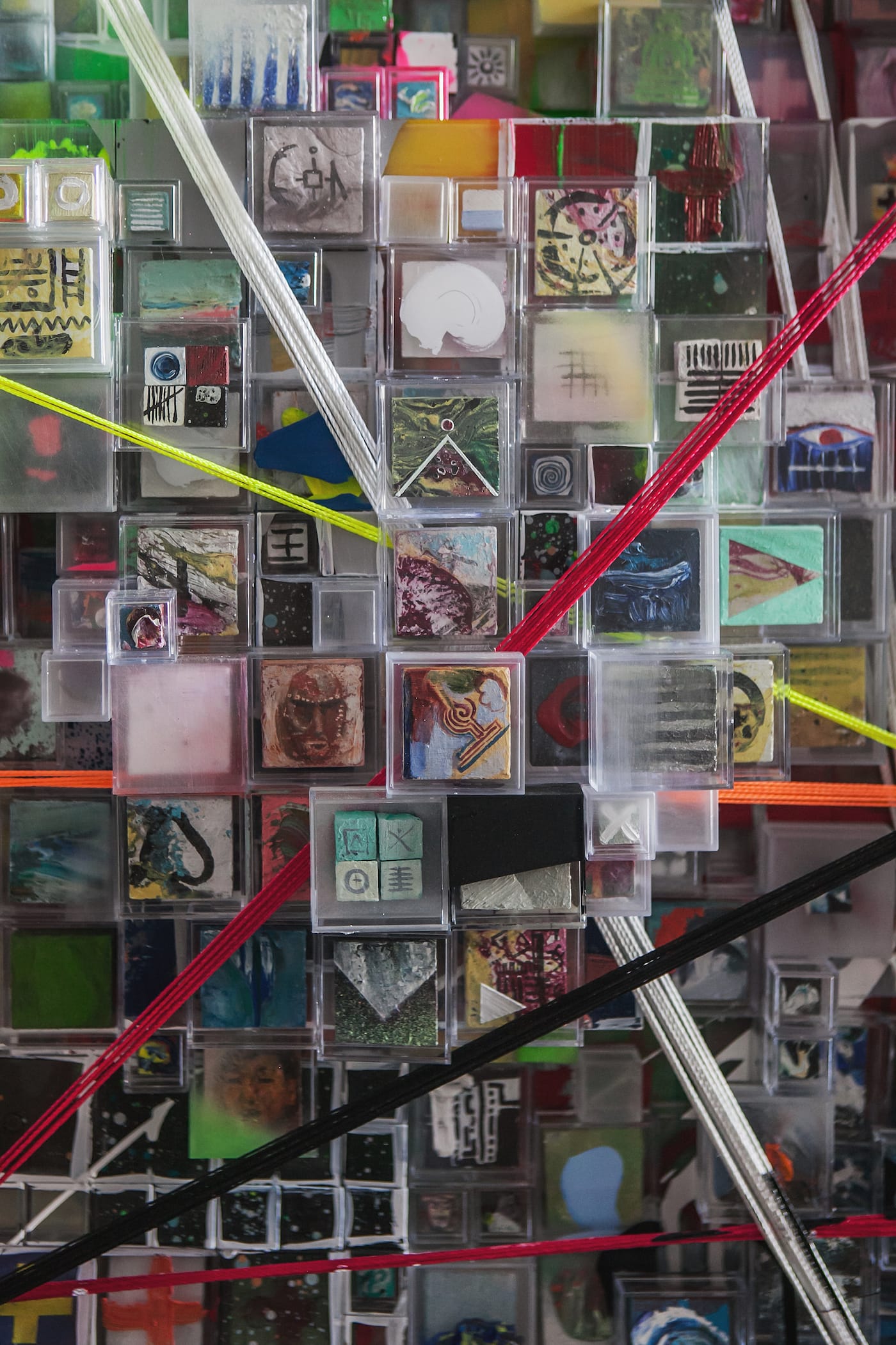 Detail of Jonathan Saiz's "It's Only Working 'til it isn't" (2016) (photo by Amanda Tipton)