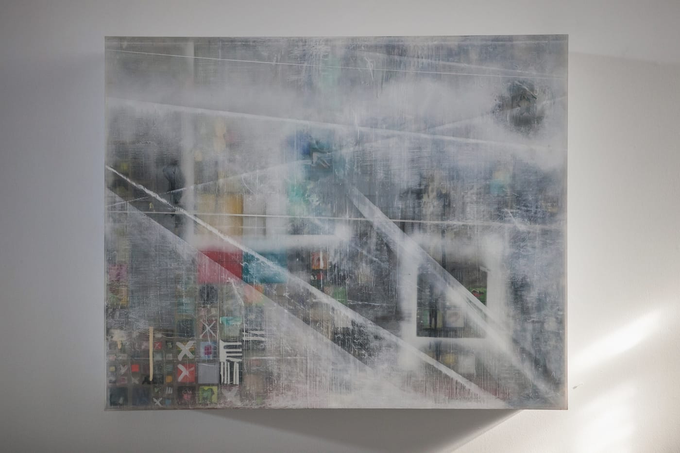 Jonathan Saiz, "We Remember When the Sky Was Blue" (2016) (photo by Amanda Tipton)