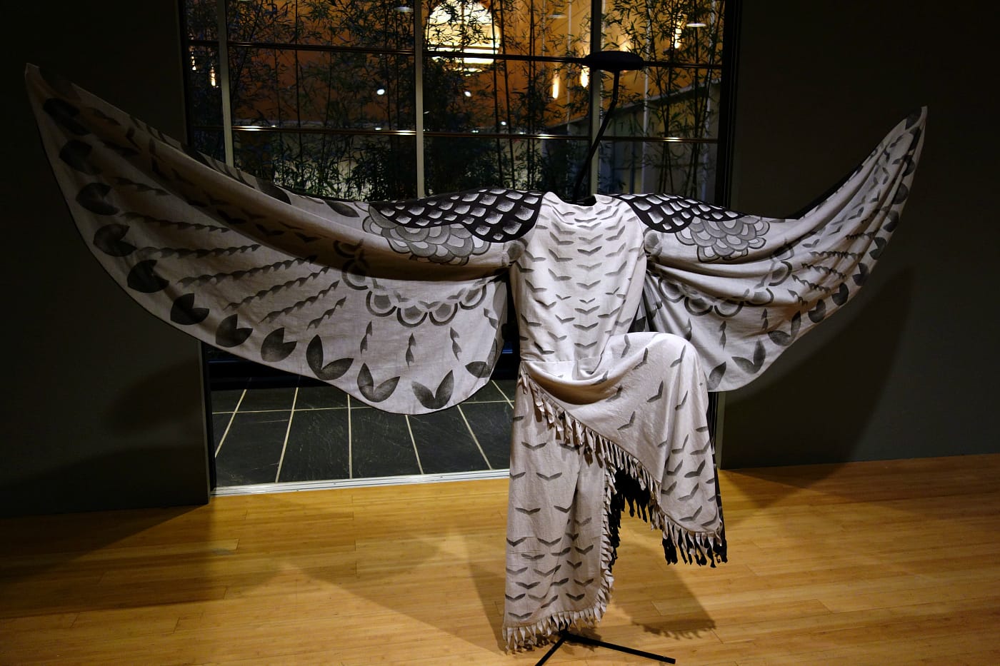 Installation view of Simon Starling: At Twilight (After W. B. Yeats' Noh Reincarnation) at Japan Society (photo by the author for Hyperallergic)