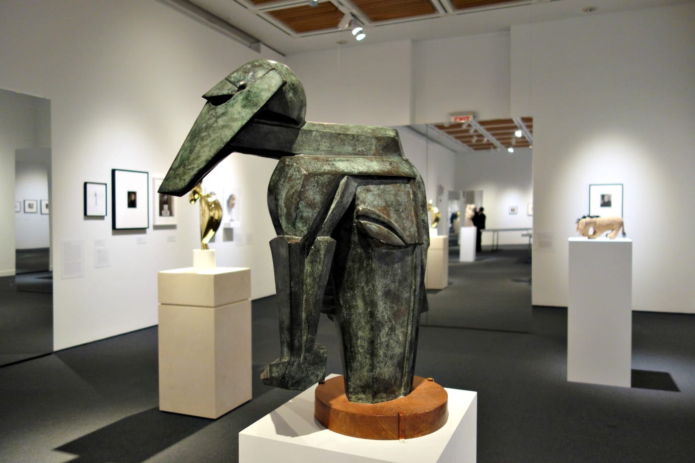 Installation view of Simon Starling: At Twilight (After W. B. Yeats' Noh Reincarnation) at Japan Society (photo by the author for Hyperallergic)