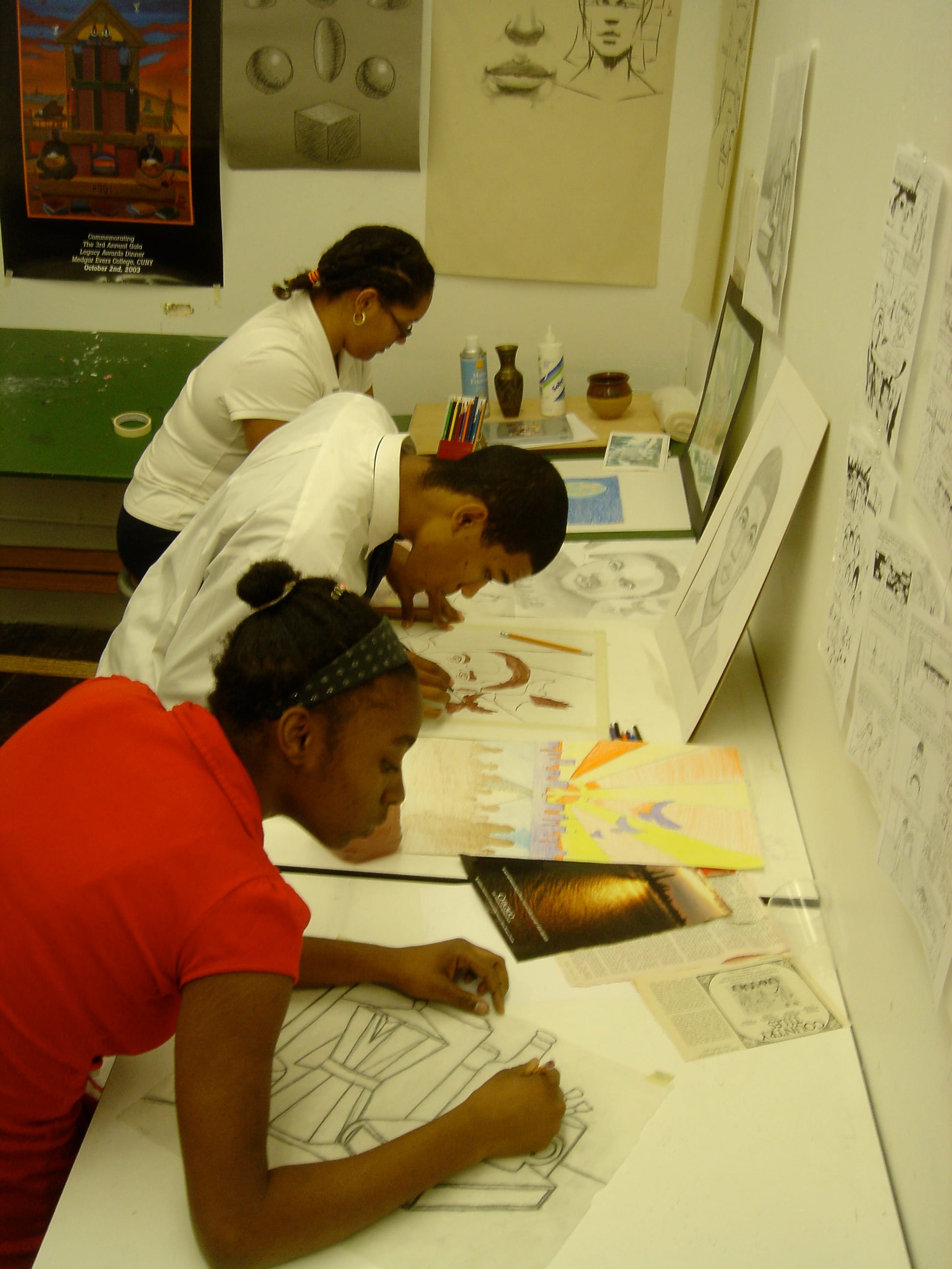 Youth during Open Studio Workshop at the Children's Art Carnival. Courtesy of Marline A. Martin.
