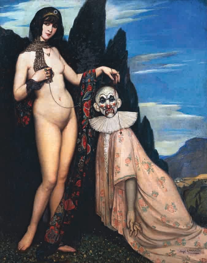 Ángel Zárraga, "La Femme et le Pantin" (1909), oil on canvas, Collection Andrés Blaisten (© DeAgostini/Leemage; © Adagp, Paris 2016)
