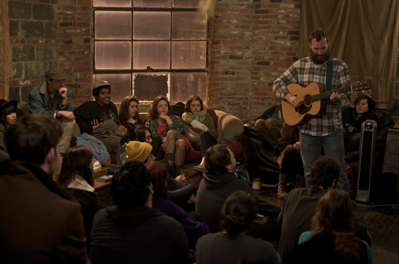 A concert at the Bell Foundry in Baltimore in 2012 (photo by James Blucher/Flickr)