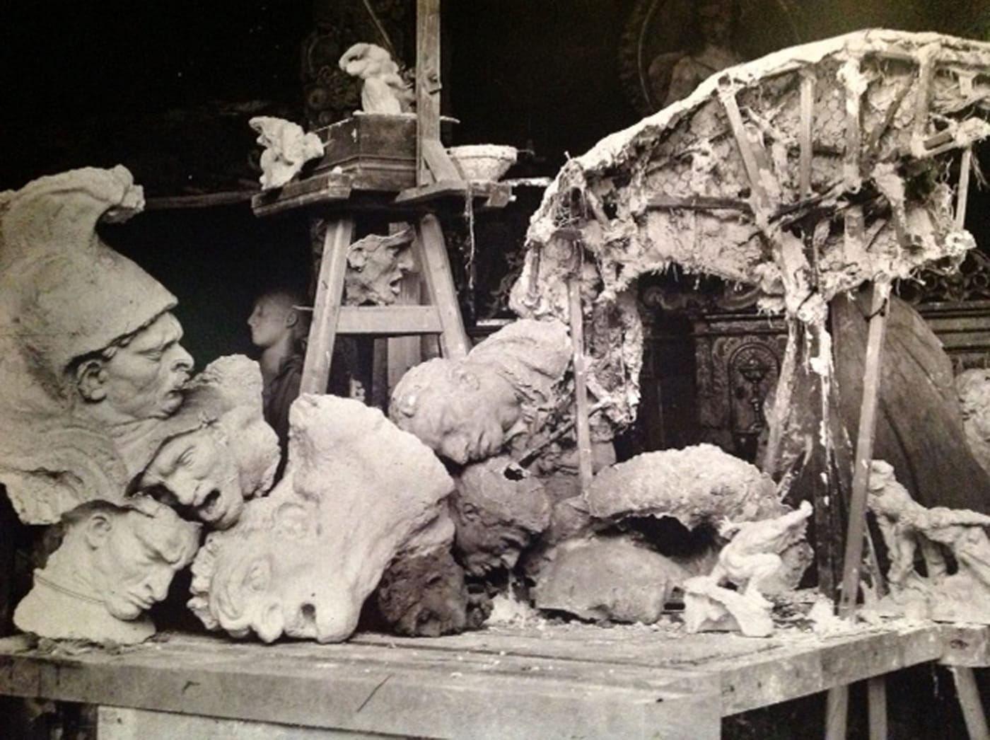 Antoine Bourdelle, "Studies in the Studio" (1899) (courtesy Musée Bourdelle, Paris)