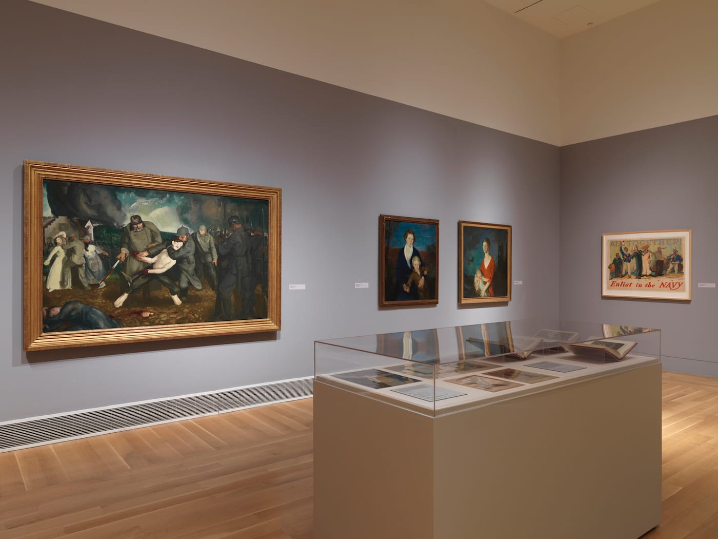Installation view of World War I and American Art at the Pennsylvania Academy of the Fine Arts (photo courtesy the Pennsylvania Academy of the Fine Arts, Philadelphia)