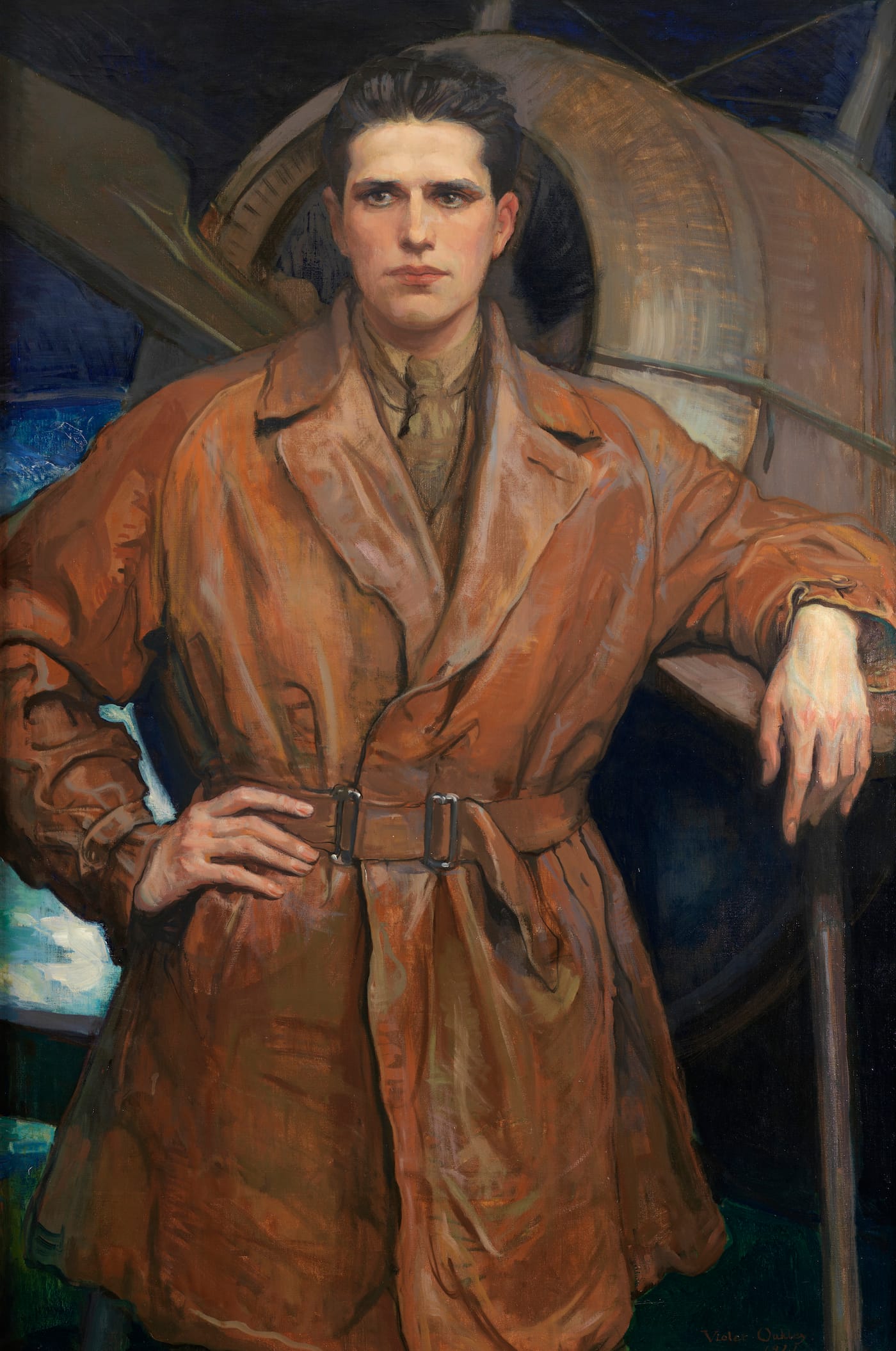 Violet Oakley, "Henry Howard Houston Woodward" (1921), oil on canvas, 53 × 35 in, Pennsylvania Academy of Fine Arts, Philadelphia, gift of Dr. and Mrs. George Woodward