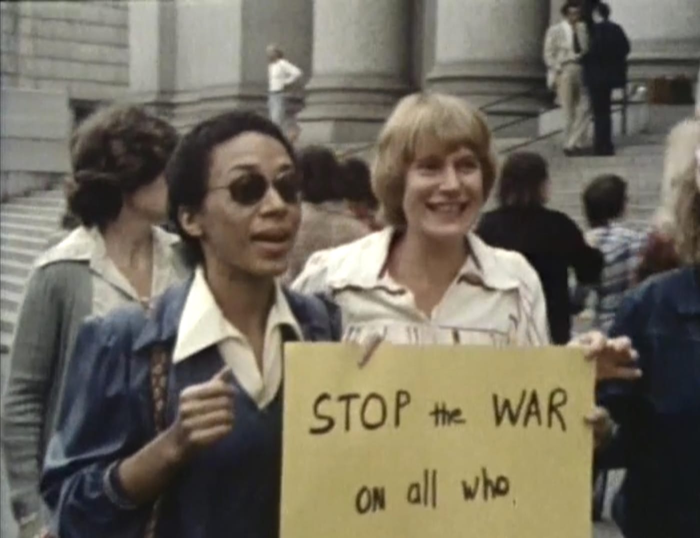 Still from <em>Some American Feminists</em> (1980), directed by Luce Guilbeault, Nicole Brossard, and Margaret Wescott (courtesy Light Industry)