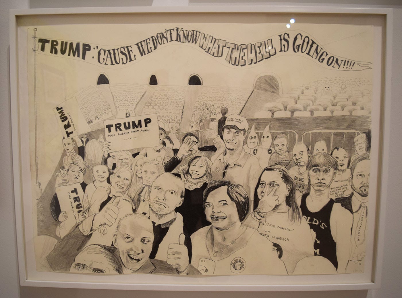 Celeste Dupuy-Spencer, "Trump Rally (And some of them I assume are good people)" (2016)