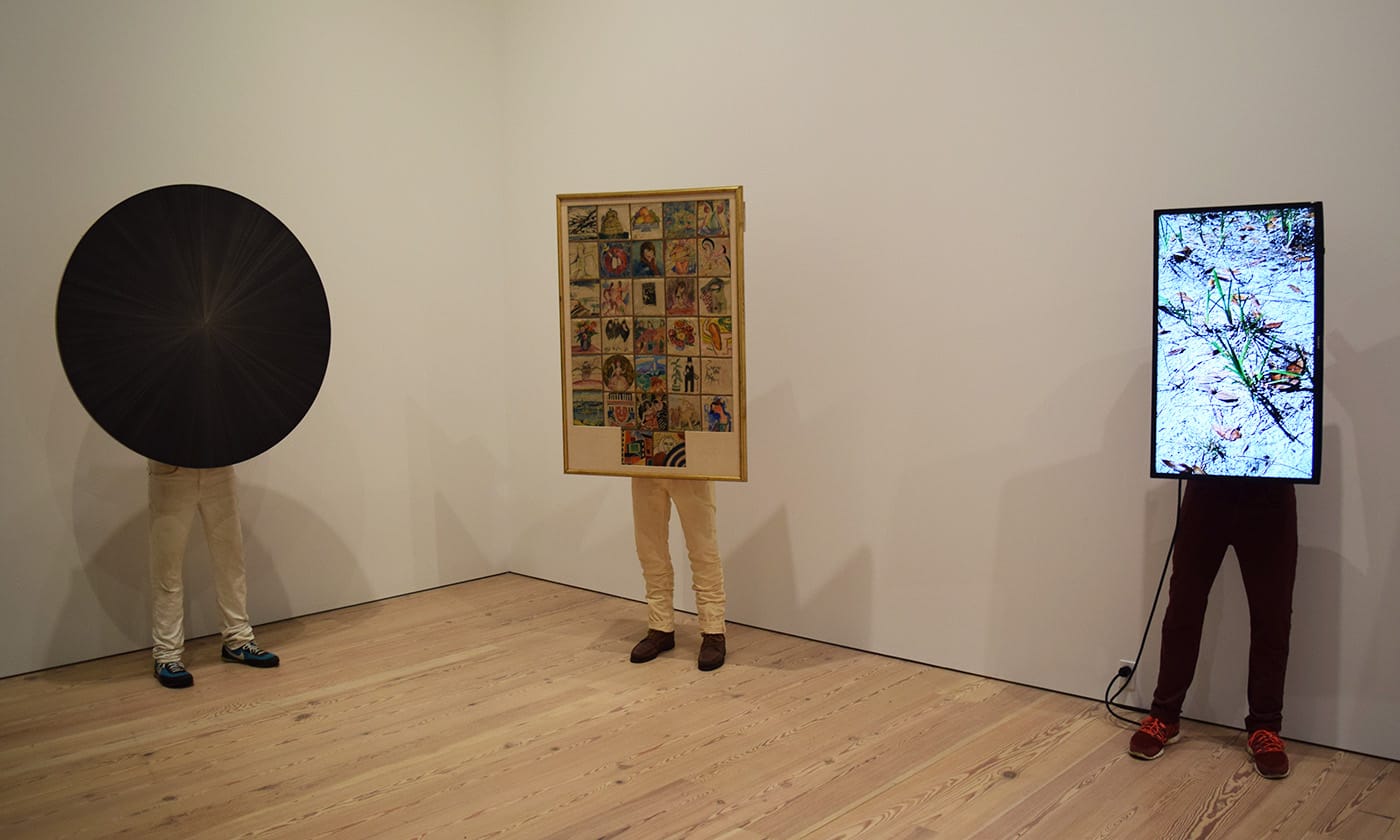 Works by John Riepenhoff (with a contribution from Michelle Grabner at left)