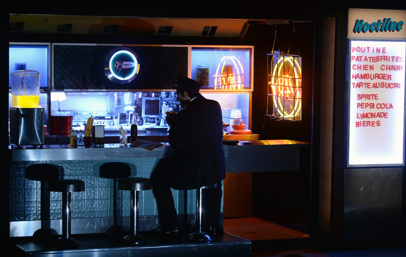 Robert Lepage in <em>887</em> (photo by Stephanie Berger)