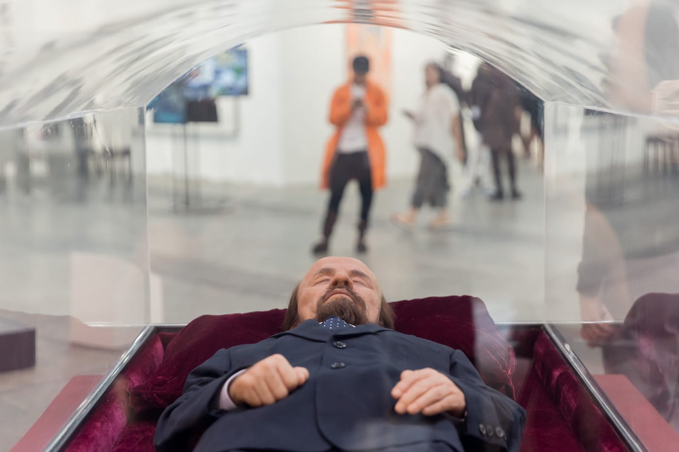 Detail of Shen Shaomin, "Summit" (2009), at Art Basel Hong Kong 2017