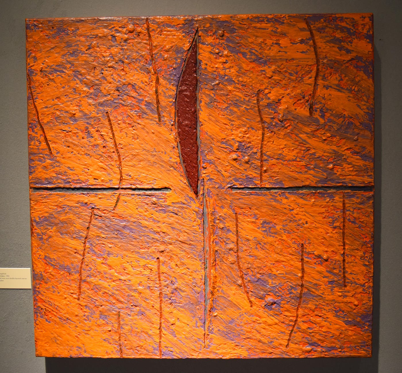 Kay WalkingStick, "Eccentric Lines" (1982), in the June Kelly Gallery booth at the 2017 ADAA Art Show