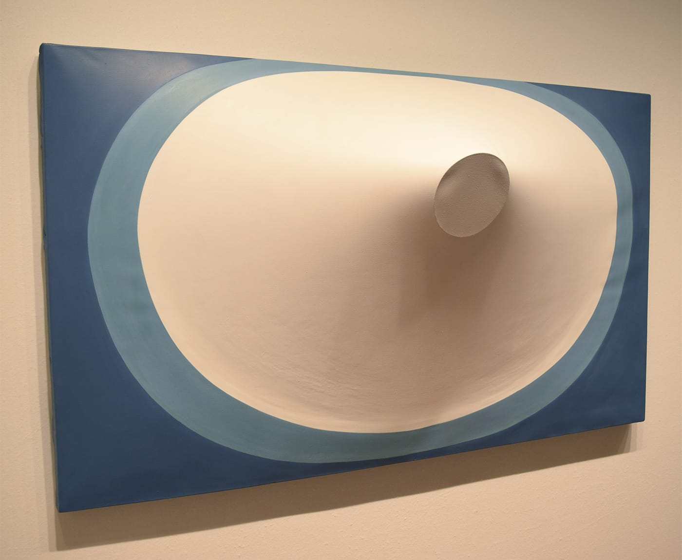 Zilia Sánchez, "Topología" ("Topology," 2015), in the Galerie Lelong booth at the 2017 ADAA Art Show