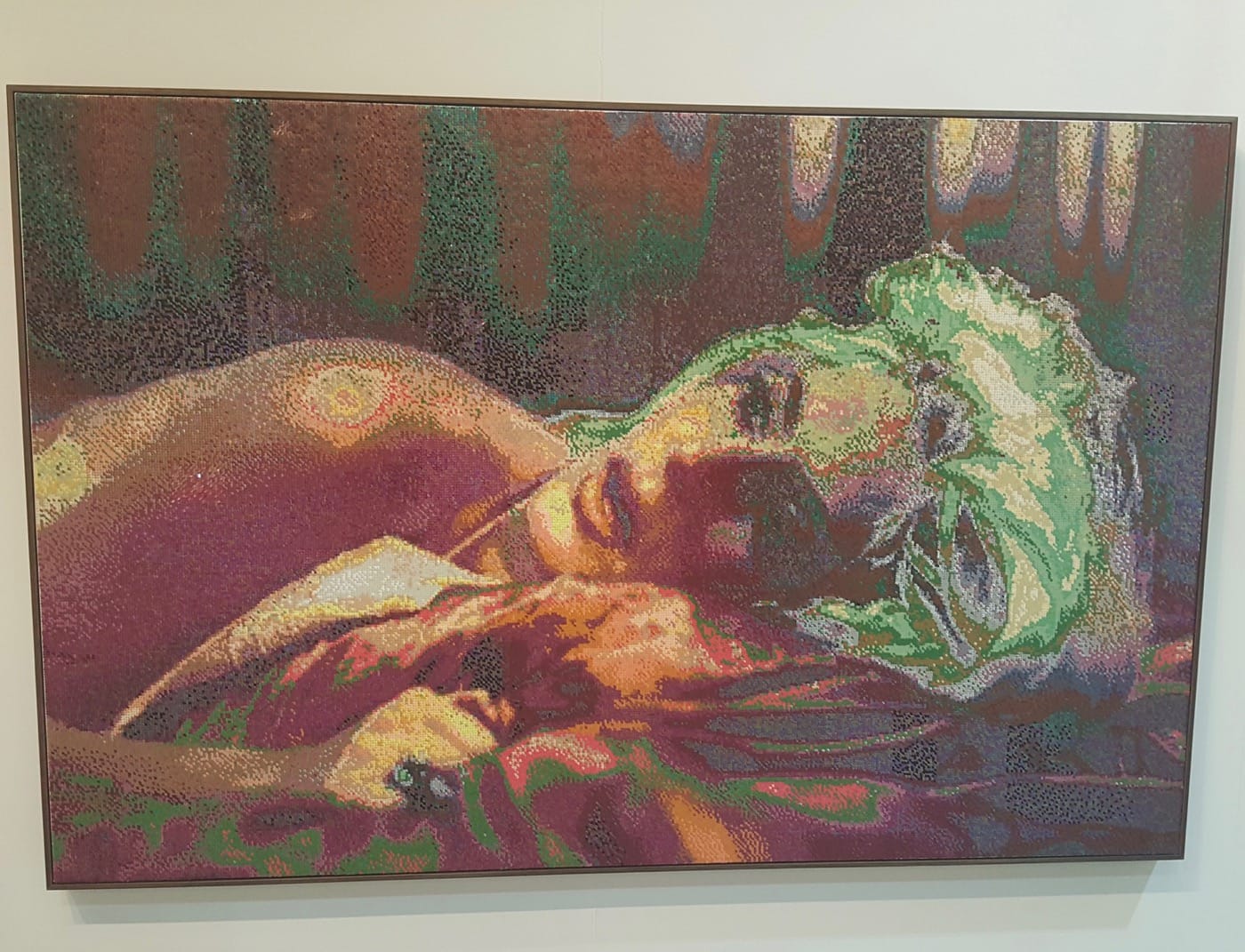 Cape Town's SMAC Gallery is showing Frances Goodman's "Dark Thoughts" (2017), a work made up of acrylic nails