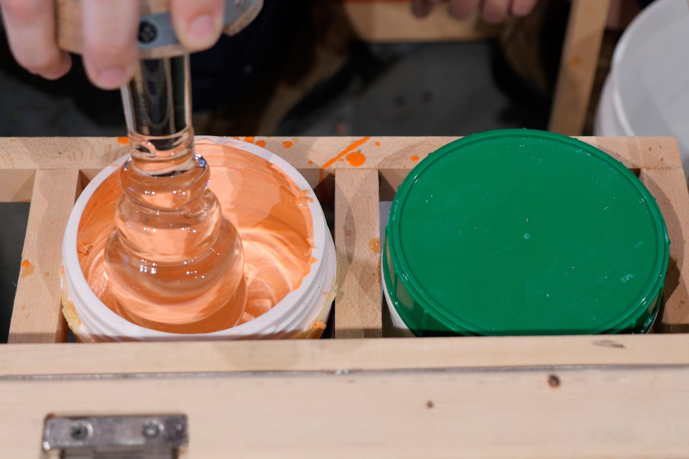 Rotem Tamir and Omri Zin, <em>Larval Acceleration: A Conversation in Chunks</em> (2017), installation view at Locust Projects, Miami