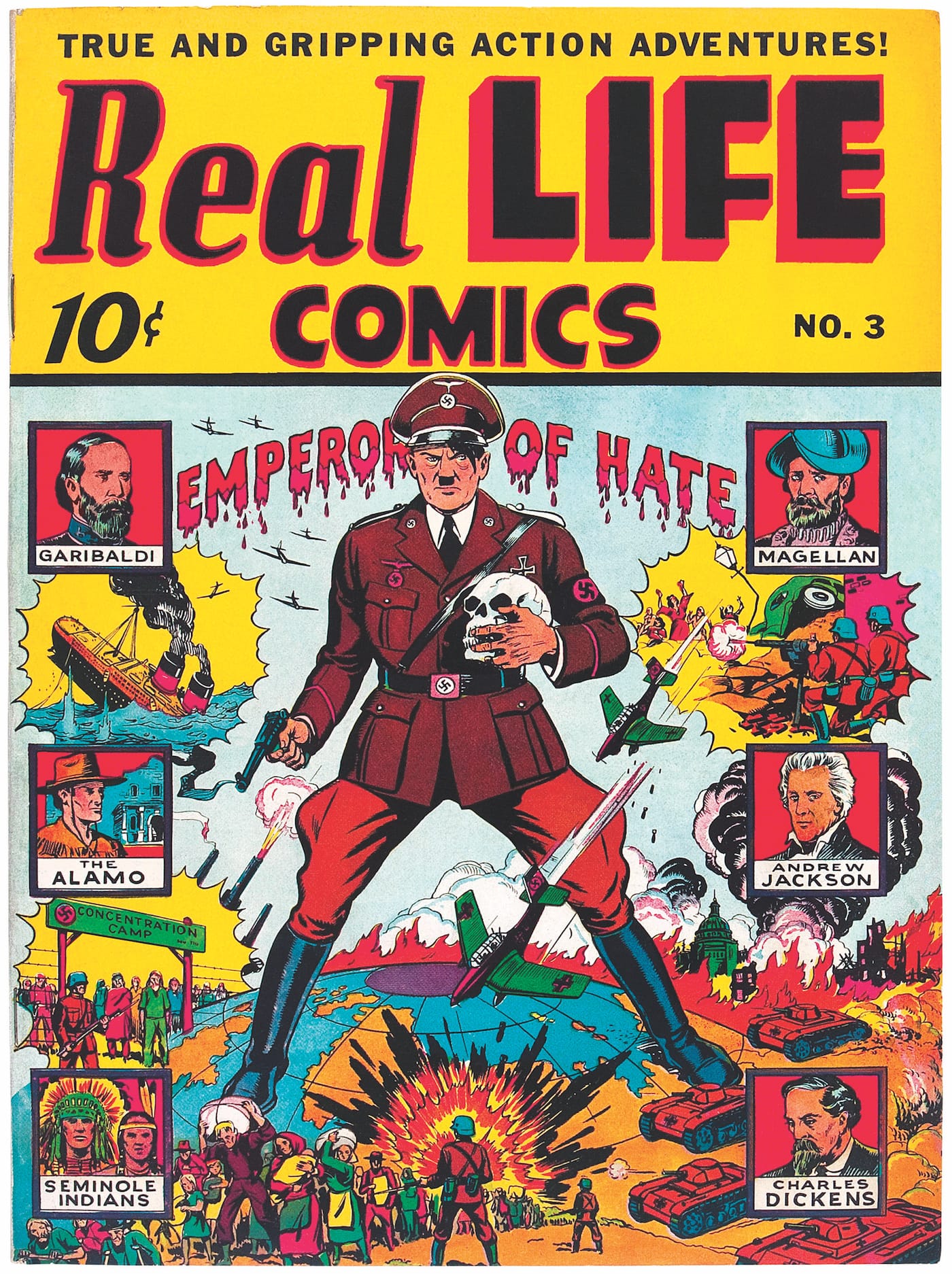 Cover of Real Life Comics #3 (March 1942)